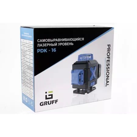 Лазерный уровень 16 линий с ножками GRUFF PDK-16 с треногой 1.2м