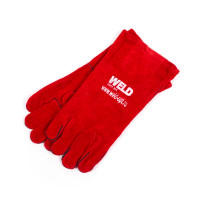 Краги сварочные спилковые (красные) размер 14 W-1108 PROTECT, WELD