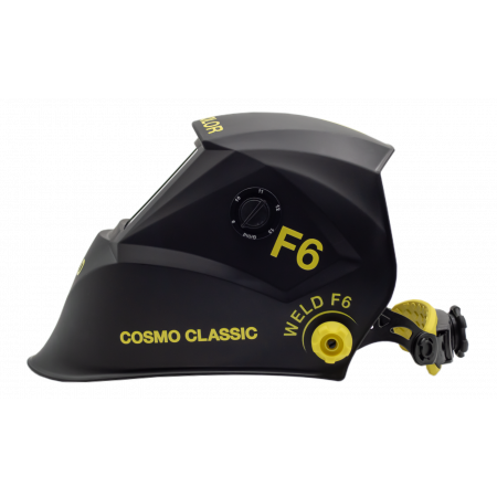 Маска сварочная COSMO CLASSIC F6 Жёлтая 93*43 мм DIN 4/5-8/9-13 (внеш. регул) WELD